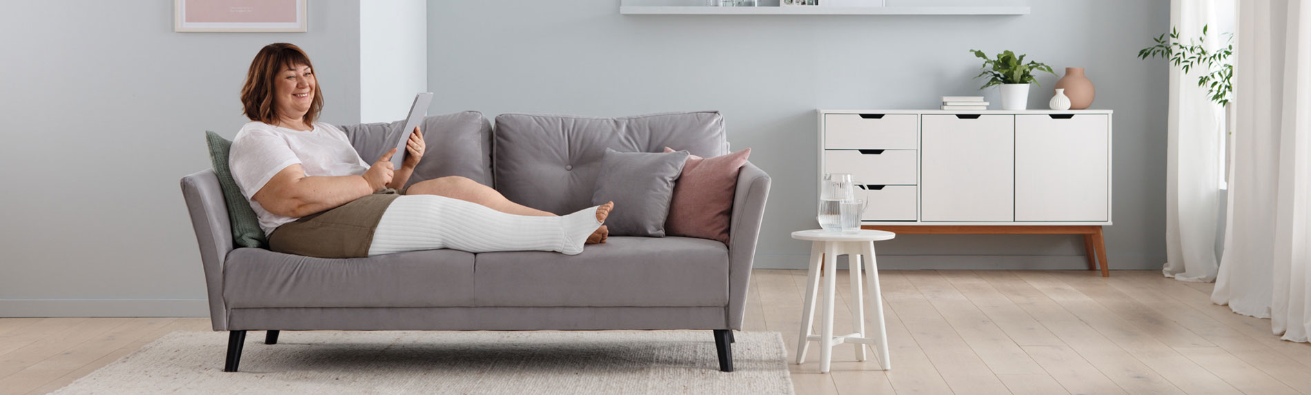 Underliggande polstring för ödembehandlingen