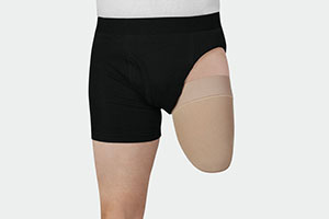 Image du produit bas-moignon Juzo Expert Homme portant un bas-moignon Juzo Expert