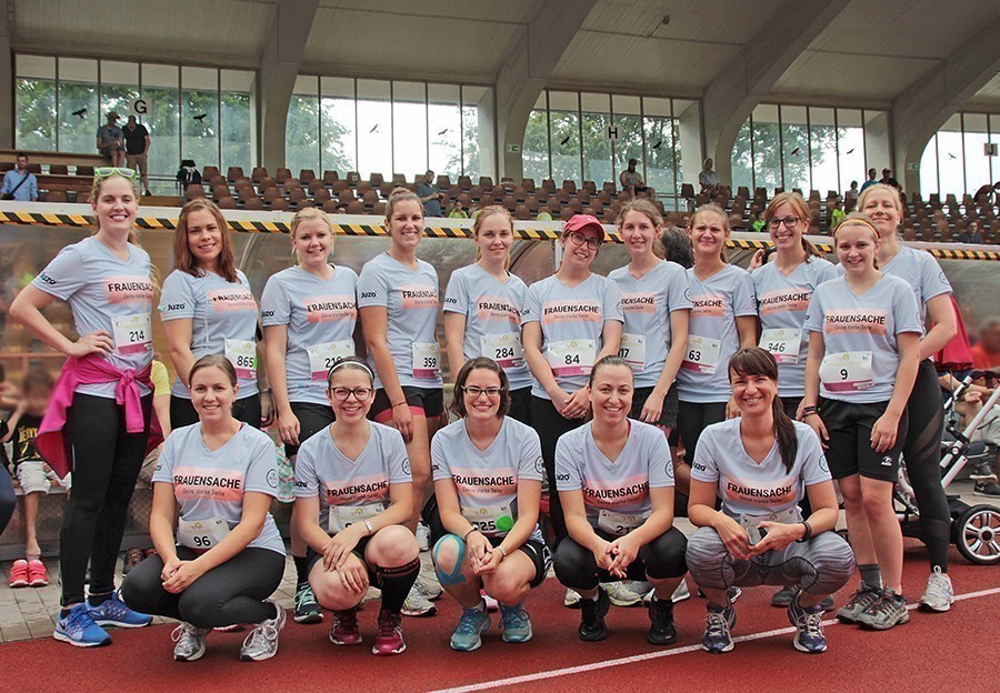 Frauensachelaufgruppe Frauensache-Team beim Frauenlauf