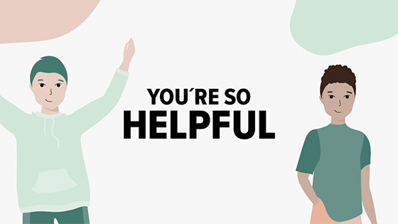 Azubi Firma Infoseite Grafische Darstelllung zweier Auszubildenden