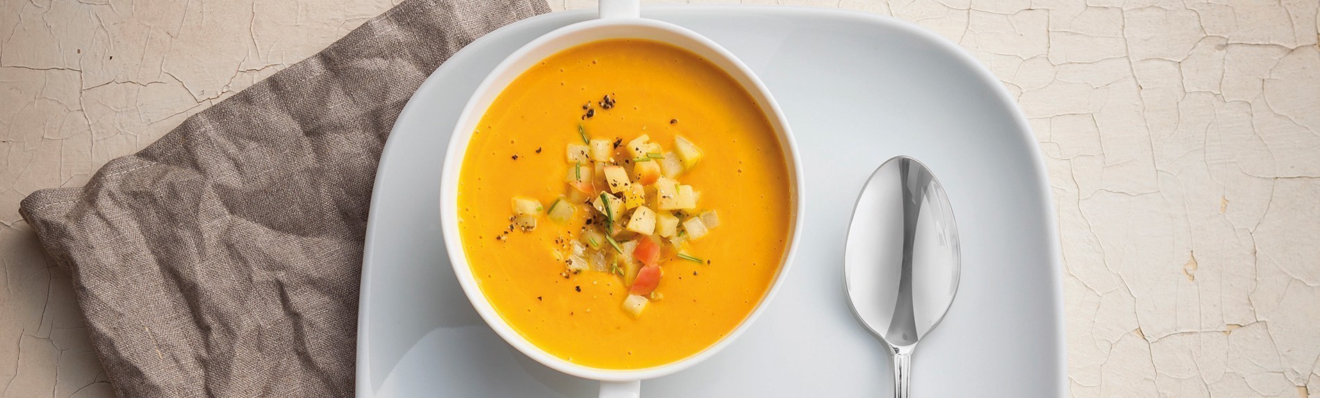 Header Pumpkin & Chestnut Soup with Nutmeg