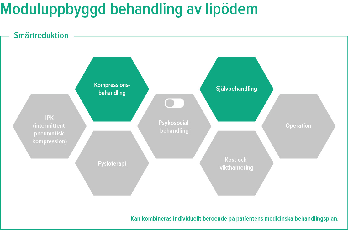 Bild av moduluppbyggd behandling av lipödem