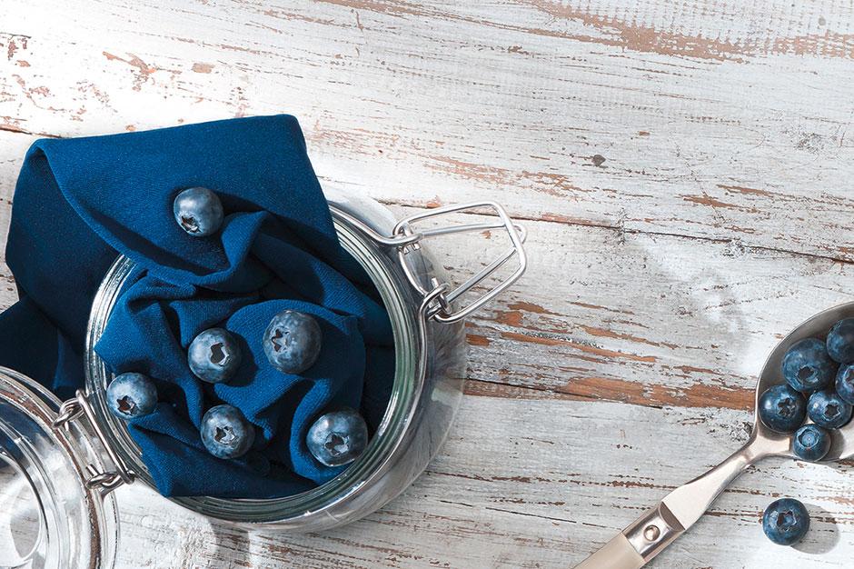 Juzo Strumpf in Blaubeere Juzo Strumpf in der Farbe Blaubeere