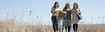 Three girls at the sea