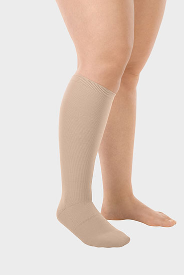 Product image - compression stocking with closed toe Below-knee compression stocking with closed toe