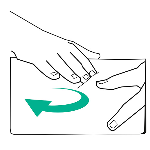 Graphique Drainage lymphatique manuel Mouvement circulaire des mains sur la jambe