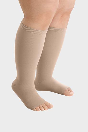 Product image - Juzo below-knee stocking with open toe Below-knee compression stocking with open toe